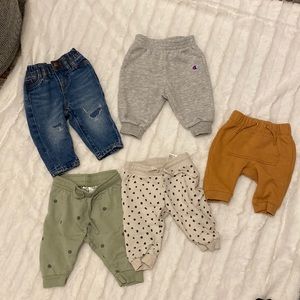 BUNDLE OF 5 BABY PANTS